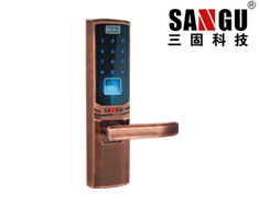 广东小区专用指纹密码锁厂家 三固科技
