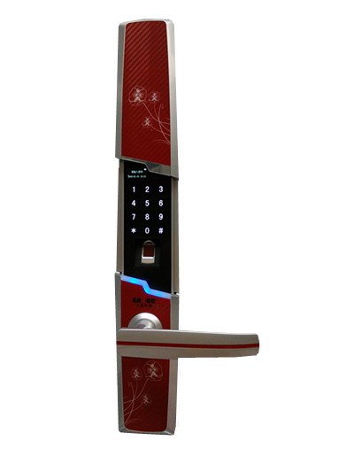 滑盖指纹密码锁 三固科技